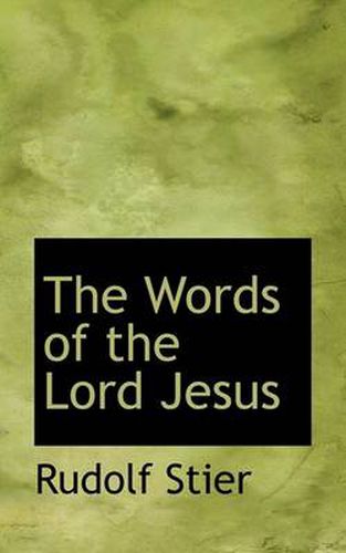 Cover image for The Words of the Lord Jesus