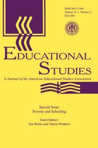 Cover image for Poverty and Schooling: A Special Issue of Educational Studies
