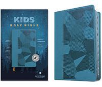 Cover image for NLT Kids Bible, Thinline Reference Edition (Leatherlike, Camo Blue, Indexed, Red Letter)