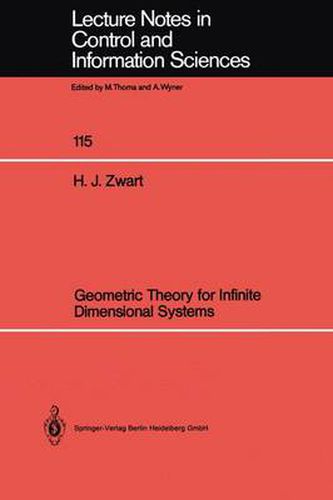 Cover image for Geometric Theory for Infinite Dimensional Systems