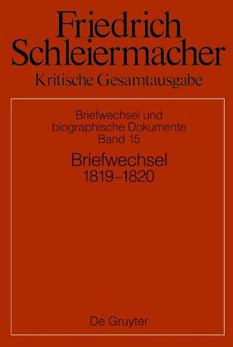 Cover image for Briefwechsel 1819-1820