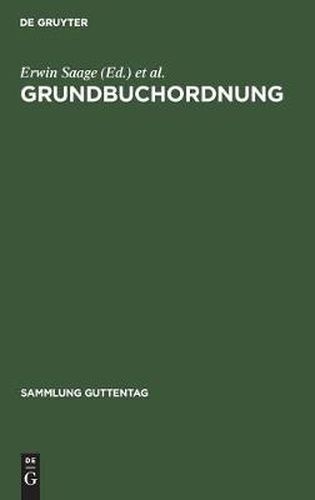 Cover image for Grundbuchordnung