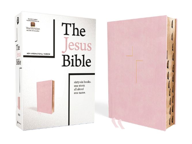 Cover image for The Jesus Bible, NIV Edition, Leathersoft over Board, Pink, Thumb Indexed, Comfort Print