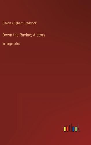 Cover image for Down the Ravine; A story