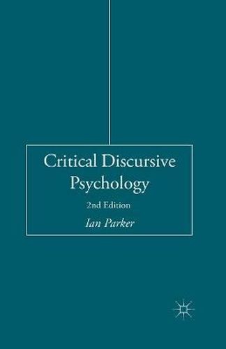 Cover image for Critical Discursive Psychology