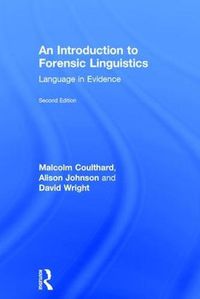 Cover image for An Introduction to Forensic Linguistics: Language in Evidence