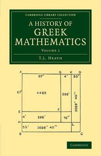 Cover image for A History of Greek Mathematics: Volume 1