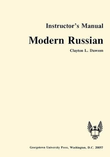 Cover image for Modern Russian: Instructor's Manual