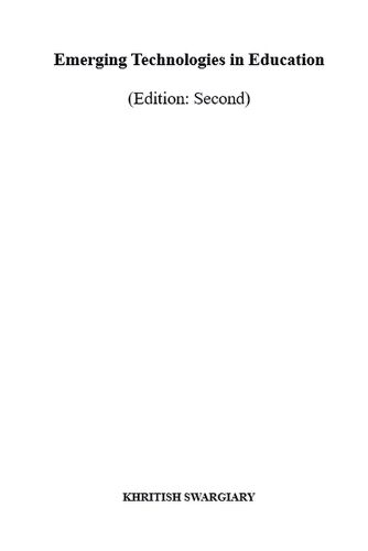 Cover image for Emerging Technologies in Education (Edition