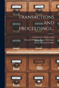 Cover image for Transactions and Proceedings...