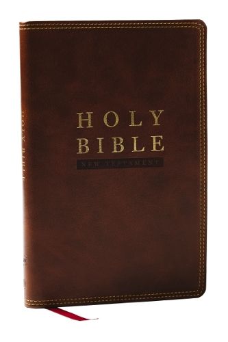Cover image for NKJV Super Giant Print New Testament, Brown Leathersoft, Red Letter, Comfort Print
