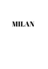 Cover image for Milan: Hardcover White Decorative Book for Decorating Shelves, Coffee Tables, Home Decor, Stylish World Fashion Cities Design