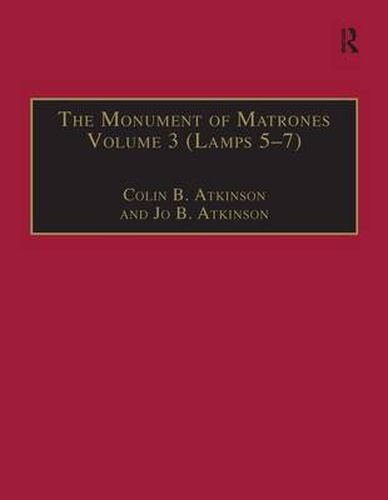 Cover image for The Monument of Matrones Volume 3 (Lamps 5-7): Essential Works for the Study of Early Modern Women, Series III, Part One, Volume 6