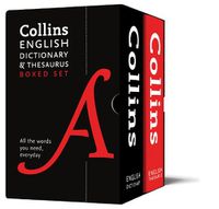 Cover image for English Dictionary and Thesaurus Boxed Set: All the Words You Need, Every Day