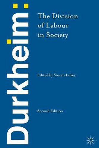 Cover image for Durkheim: The Division of Labour in Society