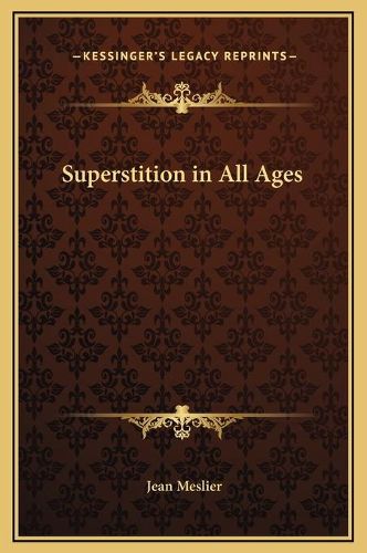 Cover image for Superstition in All Ages