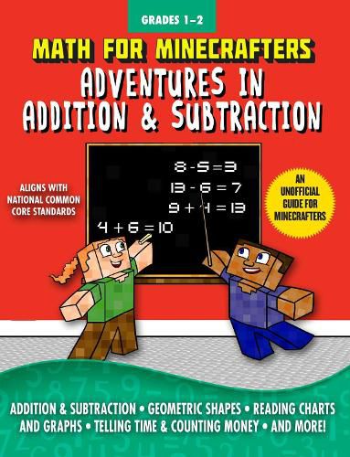 Cover image for Math for Minecrafters: Adventures in Addition & Subtraction