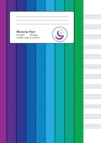 Cover image for Manuscript Paper: Colour Spectrum A4 Blank Sheet Music Notebook