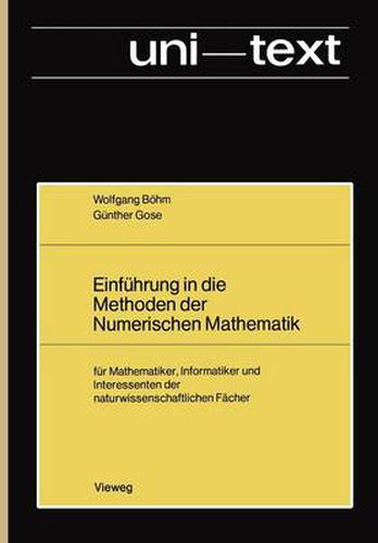 Cover image for Einfuhrung in die Methoden der Numerischen Mathematik