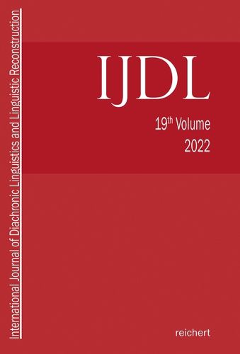 Cover image for International Journal of Diachronic Linguistics and Linguistic Reconstruction