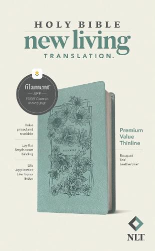 Cover image for NLT Premium Value Thinline Bible, Filament Edition, Teal