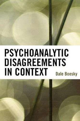 Cover image for Psychoanalytic Disagreements in Context