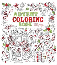 Cover image for Advent Coloring Book: 24 Christmas Coloring Pages