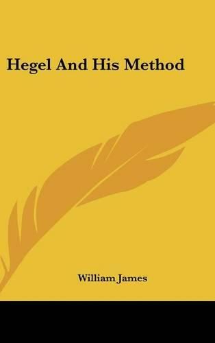 Cover image for Hegel and His Method