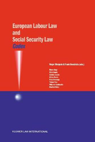 Cover image for Codex: European Labour Law and Social Security Law: European Labour Law and Social Security Law