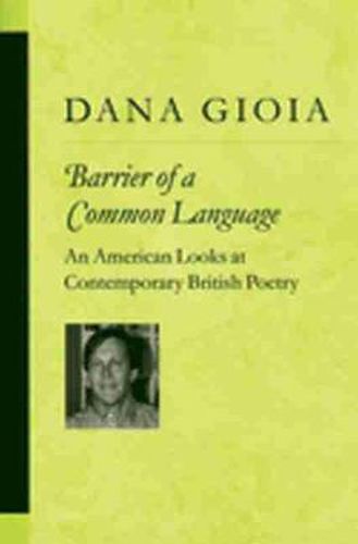 Cover image for Barrier of a Common Language: An American Looks at Contemporary British Poetry