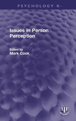 Cover image for Issues in Person Perception