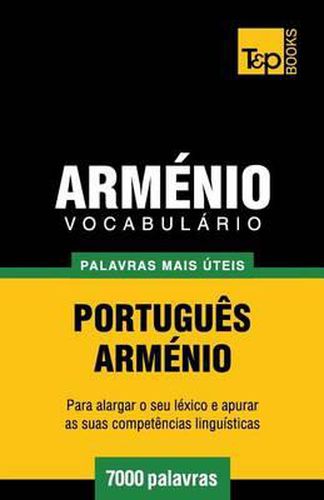 Cover image for Vocabulario Portugues-Armenio - 7000 palavras mais uteis
