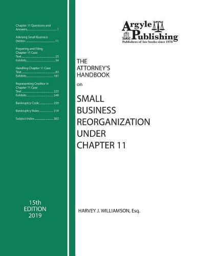 The Attorney's Handbook on Small Business Reorganization Under Chapter 11