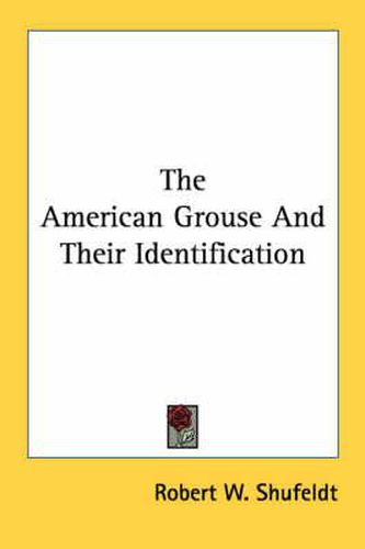 Cover image for The American Grouse and Their Identification