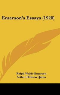 Cover image for Emerson's Essays (1920)