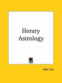 Cover image for Horary Astrology