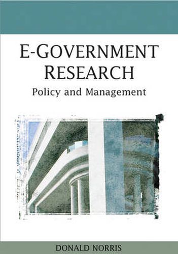 Cover image for E-government Research: Policy and Management