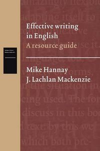 Cover image for Effective writing in English: A resource guide