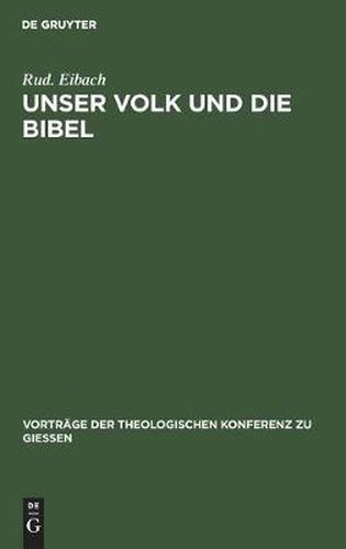 Cover image for Unser Volk und die Bibel