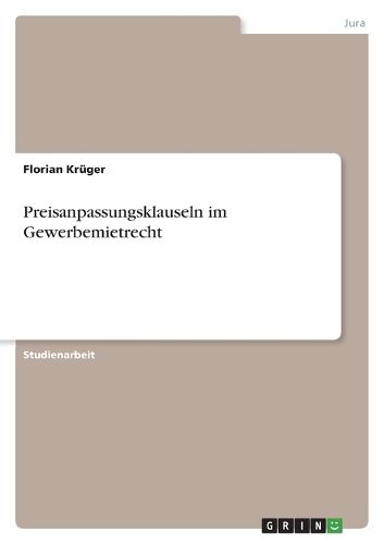 Cover image for Preisanpassungsklauseln im Gewerbemietrecht