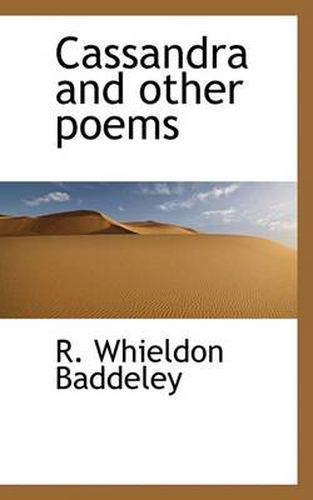 Cover image for Cassandra and Other Poems
