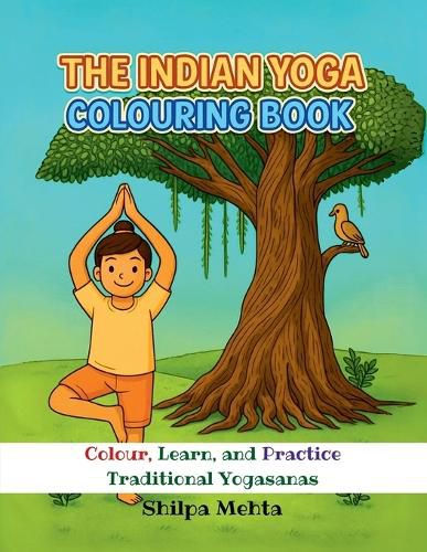 Cover image for The Indian Yoga Colouring Book