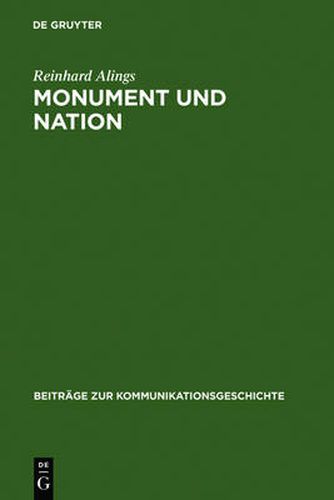 Cover image for Monument und Nation