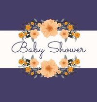 Cover image for Floral Baby Shower Guest Book (Hardcover)