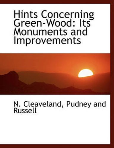 Cover image for Hints Concerning Green-Wood