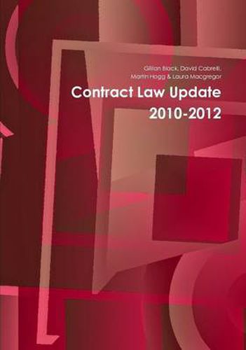 Cover image for Contract Law Update 2010-2012