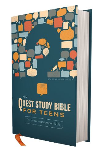 Cover image for NIV, Quest Study Bible for Teens, Hardcover, Navy, Comfort Print