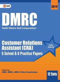 Cover image for Dmrc 2019 Customer Relations Assistant (Cra) Previous Years' Solved Papers (12 Sets)