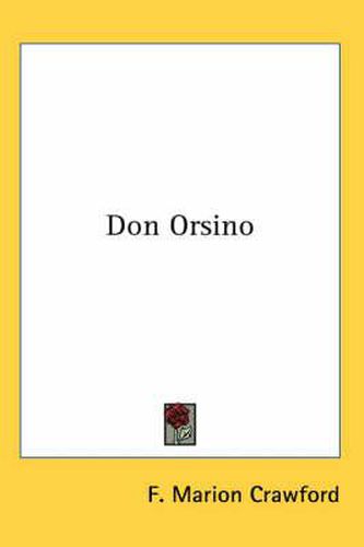 Cover image for Don Orsino