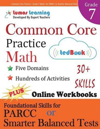 Cover image for Common Core Practice - Grade 7 Math: Workbooks to Prepare for the Parcc or Smarter Balanced Test